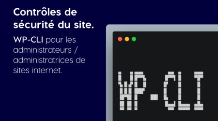 Contrôles de sécurité du site. WP-CLI pour les administrateurs de sites